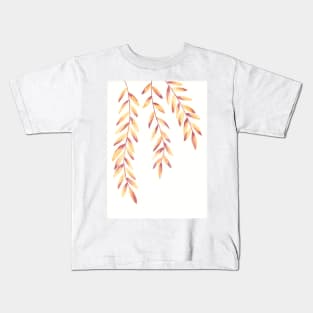 Orange hanging leaves Kids T-Shirt